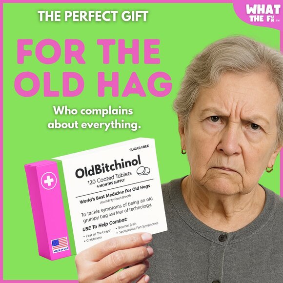 Novelty Prank Medicine Box OldBitchinol Funny Prescription Gag Gift Exchange - Picture 2 of 10